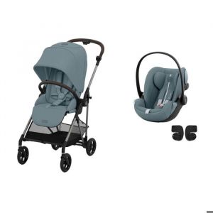 Cybex Poussette Duo Melio 4 TPE - Stormy Blue + CLOUD G i-Size Plus Stormy Blue