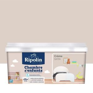 Image de Ripolin Peinture Murale Spéciale Chambre d'Enfants Satin Crème 25L