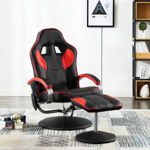 Image de VidaXL Fauteuil de Massage avec Repose-pied Similicuir Rouge