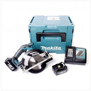 Makita Scie circulaire 18V Li-Ion (2x3,0 Ah) 165 mm dans coffret Makpac DHS630RFJ