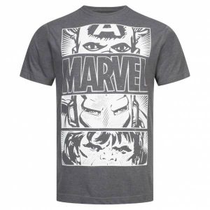 MARVEL COMICS Core Logo Hommes T-shirt FBMTS095DKH