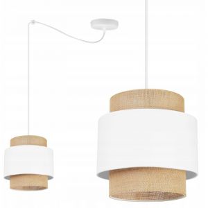 Lampe Suspendu Plafond Lustre Abat-Jour Boho Juta