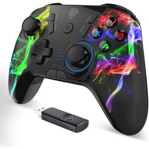 EasySMX Manette de jeu - ESM-9110 - Sans fil - Compatible PC/PS3 - Vibration int&eacute;gr&eacute;e