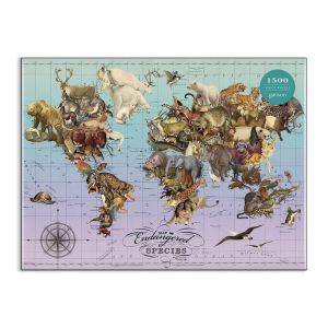Galison Puzzle 1500 pièces : Wendy Gold, Espèces menacées