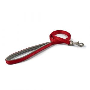 Ancol Viva Soft Touch Laisse rembourrée à Bouton-Pression Rouge Taille 100 x 1,2 cm Charge maximale 20 kg