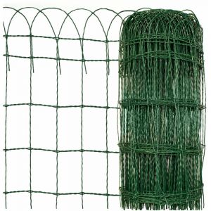 Grillage ornemental rouleau de 40 cm x 25 m, Vert, Maille: 15 x 9 cm