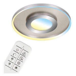 Briloner 3640-012 - Plafonnier à intensité variable LED/25W/230V 2700-6500K+ Télécommande