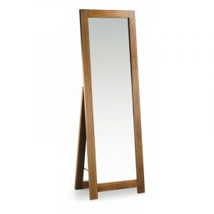 Décoration d'Autrefois Miroir sur pied bois marron - onéline