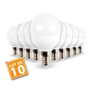 Image de Eclairage design Lot de 10 ampoules E14 Mini Globe 5.5W 470 lumens Eq 40W | blanc-chaud-2700k