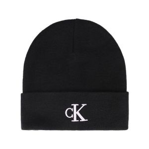Calvin Klein Bonnet Fine Rib noir pur