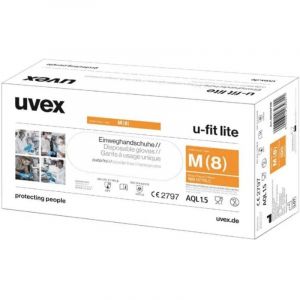 Uvex U-fit lite 6016810 100 pc(s) Gants à usage unique Taille: xl en 420:2003+A1:2009, en 374-1:2016+A1:2018, en 374-5: