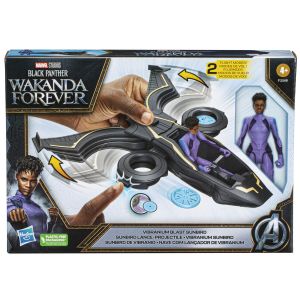 Image de Hasbro Marvel Studios' Black Panther: Wakanda Forever, véhicule Sunbird Lance-Projectile avec Figurine articulée Shuri, à partir de 4 Ans