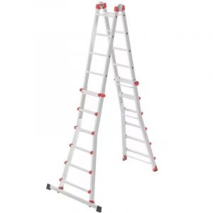 Hailo Échelle télescopique multifonction M80 – 4 x 6 échelons - 6,75M
