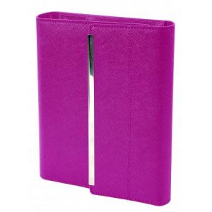 Image de Quo Vadis 938364Q - Organiseur 8x12,5 Timer 14 Horizontal FR Venezia, coloris fuchsia