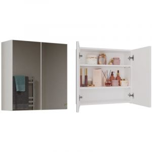 Poteau de salle de bain Pola 2DL, BLANC
