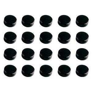 Maul 61771-90 - Aimants ronds, Ø 30 x ép. 10 mm, force 0,6 kg, 20 pcs, coloris noir