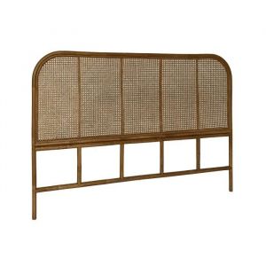 Sweeek Tête de lit en rotin foncél et cannage L 160 x P3 x H110cm