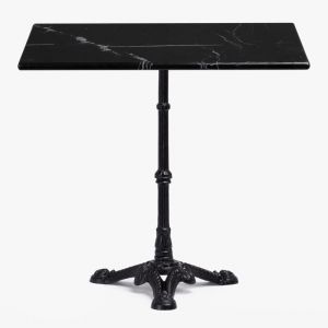 Table de bar en marbre Roma SKLUM NOIR Carré 72 cm