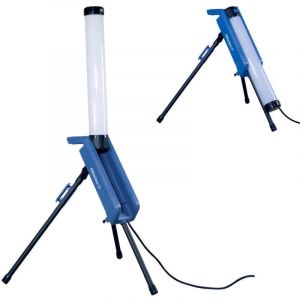 Tibelec Projecteur tour LED de chantier filaire sur pied 70W, 3500 ou 7000 lm, IP65, IK07, 4000K, avec prise