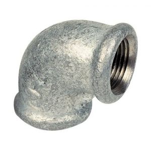 Atusa COUDE FONTE MALLÉABLE 90 GALVANISÉE FEMELLE FEMELLE 20X27 RÉF. 09025004