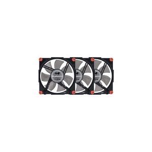 Inwin Aurora Noir/Rouge - Pack de 3 Ventilateurs de boîtier 120 mm LED RVB