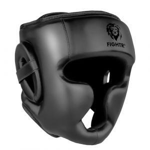 Protège-tête Fightr - Ajustement parfait, léger et confortable - Noir, taille moyenne (55-58 cm)