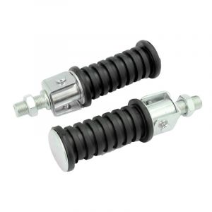 TNT Paire de cale pied noir rond repliable &Oslash;10mm pour moto deux