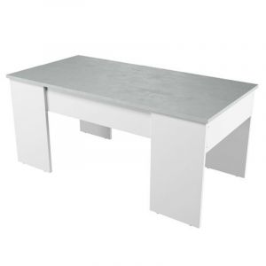 Image de Table b e avec plateau relevable Blanc Beton Atelier Mundo SJ 272 Taille OS