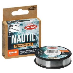Berkley Nautil Inshore Fil de Pêche en fluorocarbone Transparent 0,355 mm-7 kg
