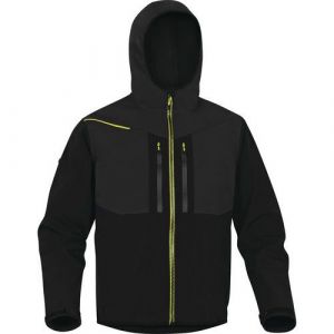 Delta Plus Veste Softshell 3 Couches Noir-jaune L