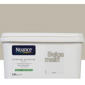 Nuance Peinture Bicouche Beige-main Satin 2.5L