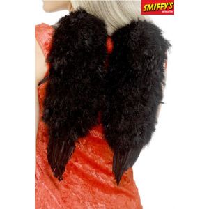 Smiffy's Ailes ange plumes noires Taille Unique