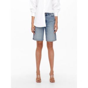 Only ONLSONNY HW Wide DNM Shorts NAS843 Noos, Denim Bleu Clair, XS Femme