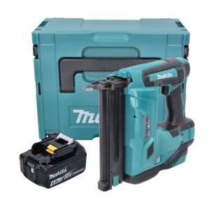 Image de Makita DBN 500 M1J Cloueuse sans fil 15-50 mm 90° 18 V + 1x Batterie 4,0 Ah + Coffret MakPac - sans chargeur