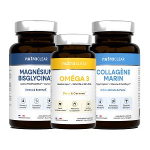 Pack sport et recuperation collagene magnesium omega 3 nutraclear pack sante mp