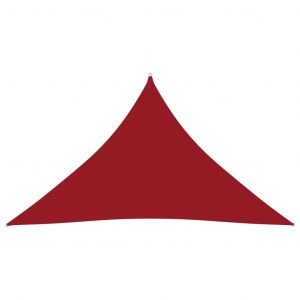 VidaXL Voile de parasol Tissu Oxford triangulaire 2,5x2,5x3,5 m Rouge