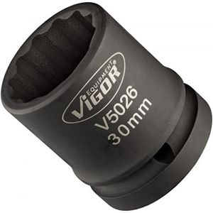 Vigor Profil de douille à 6 pans, extérieur double force 30 mm, extra mince, entraînement 20 mm (3/4 ")