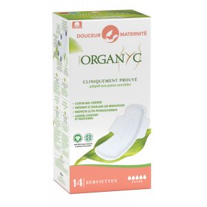 Image de Organyc Toallas de Maternidad Suaves Maxi 10uds