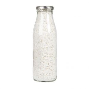 Pierres naturelles blanches de 5 à 8 mm en bouteille de 500 ml