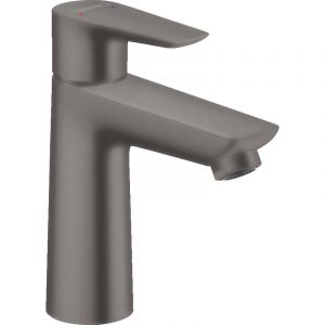 Hansgrohe Talis E mitigeur de lavabo 110, avec tirette et vidage, noir chromé brossé (71710340)