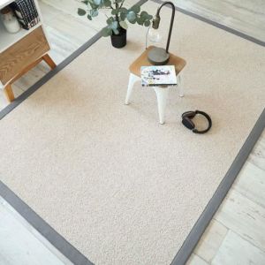 D&eacute;coweb Tapis naturel en pure laine - Latoon gr&egrave;ge - Ganse grise - 160 x 230 cm