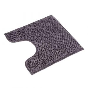 WohnDirect - Badteppich Badematte mit Ausschnitt PARIS Gelb Badematten 1 ct Grau (12.74 € / 1 ct)