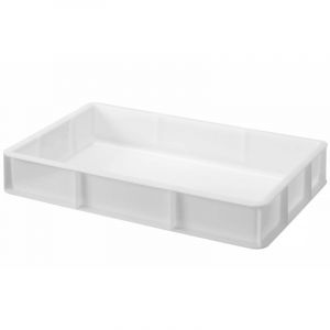 Hendi Boîte de fermentation pour pizza et pain GN 1/1, bac à pâtons, boules de pâte, sans couvercle, sans BPA, caisse de transport, empilable, boite alimentaire, 530x325x(H)90mm, HDPE