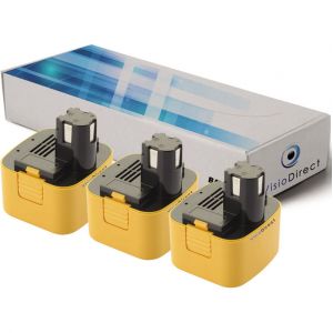 Image de Panasonic Lot de 3 batteries pour EY9168 perceuse visseuse 3300mAh 12V -