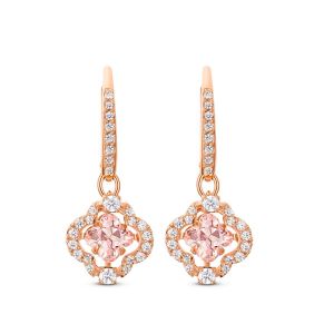 Image de Swarovski Boucles d'oreilles 5516477 - Boucles d'oreilles métal rose pierres sertis blanc Femme