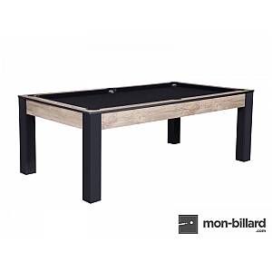 Image de Table de Billard Convertible "State" 213cm Noir & Naturel Prix