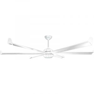 Kl Fan Ventilateur de plafond dc blanc avec pales en bois 236cm avec WiFi et gradateur led kl fan