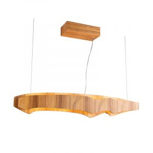 Elstead Lighting Horizon Suspension linéaire LED, QN-HORIZON-LED-LP-100-TEAK,