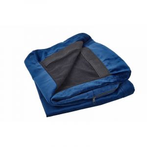 Beliani Housse en velours bleu marine pour fauteuil BERNES