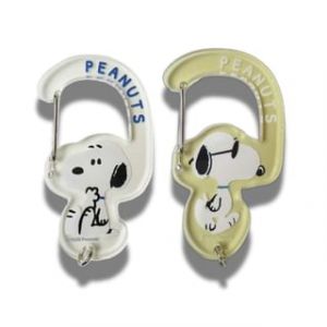 Snoopy PEANUTS Acrylic Carabiner Keyring Joe Cool - W40×H50×D3mm